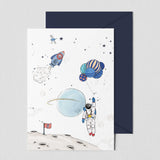 Greeting card - INTO THE GALAXY Annet Weelink Design