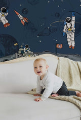 Astronaut Wallpaper - Into the Galaxy Annet Weelink Design