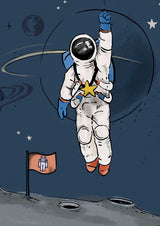 Astronaut Wallpaper - Into the Galaxy Annet Weelink Design