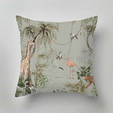 Sustainable decorative pillow with exclusive print design