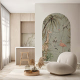 Selbstklebendes Bogendekor für Wände - Jungle Jazz