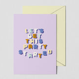 Greeting card - PARTY STARTER Annet Weelink Design