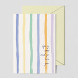 Greeting card - STRIPES Annet Weelink Design