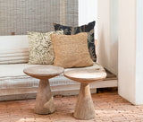 Soft decorative cushion made in the Netherlands from Spanish fabric