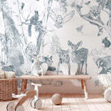 Dieren Behang - Magical Forest