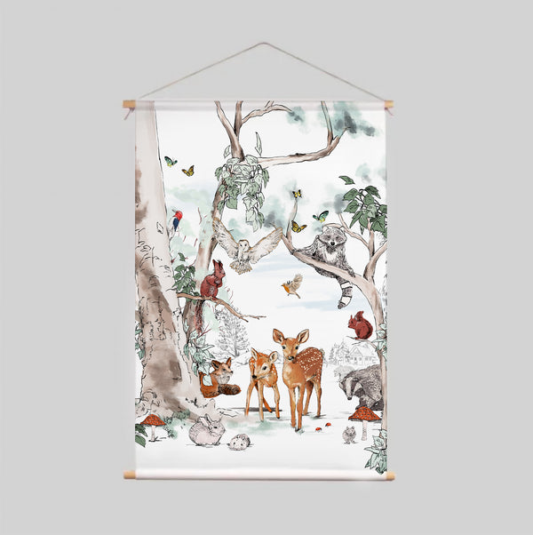 Textile poster - MAGICAL FOREST