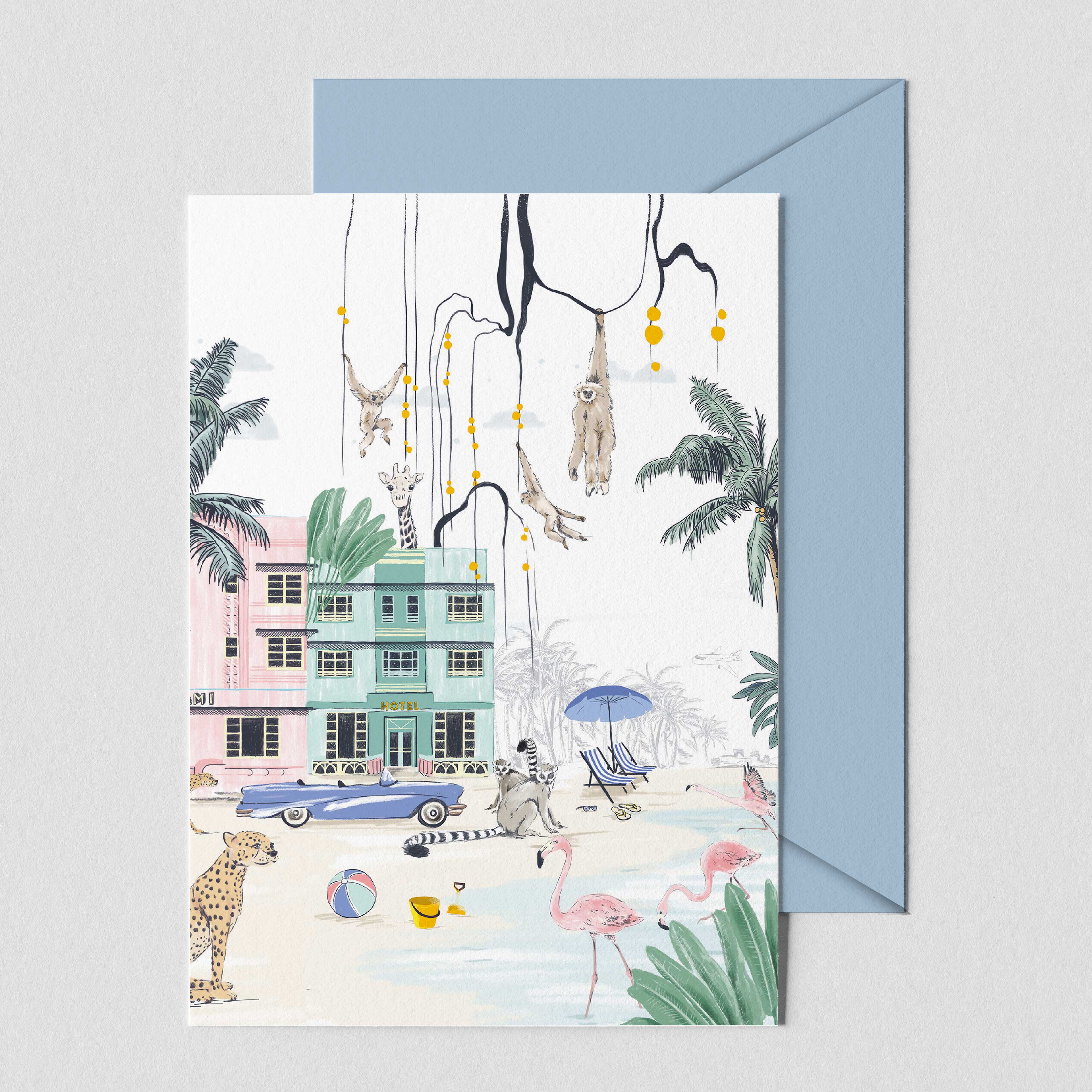 Greeting card MIAMI BEACH Weelink Design