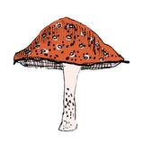 Single Wall Decal - Mushroom Annet Weelink Design