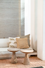 Soft decorative cushion made in the Netherlands from Spanish fabric