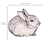 Single Wall Decal - Rabbit Annet Weelink Design