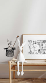 Single Wall Decal - Circus rabbit Annet Weelink Design