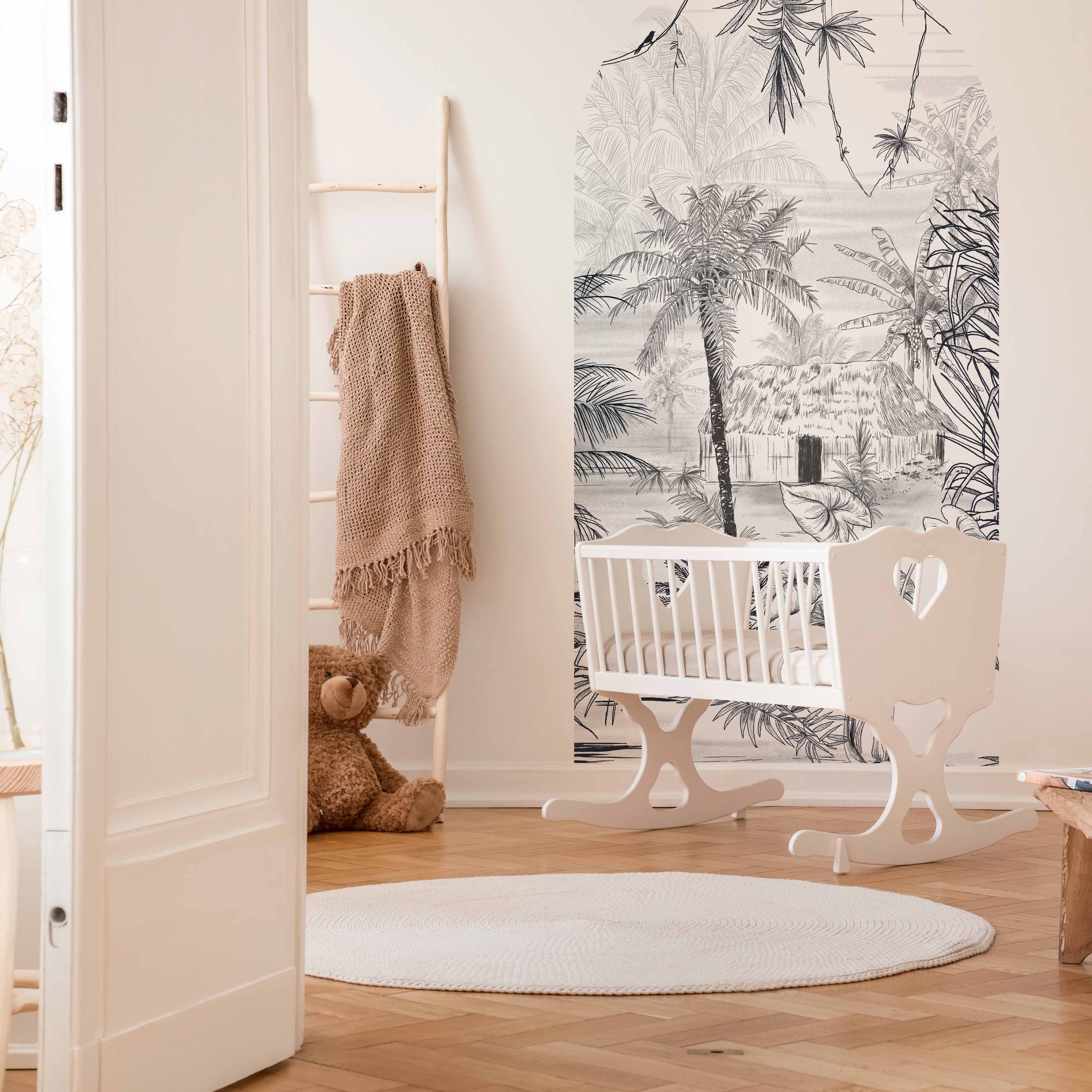 Peel and stick Arch Wallpaper Decal Rainforest Weelink Design