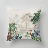 Designer indoor pillow with hand-drawn print by Annet Weelink Design