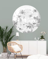 Round wall sticker - Wildlife's Playground Annet Weelink Design