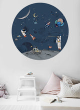Autocollant mural rond - Into the Galaxy