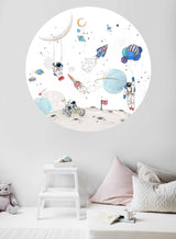Round wall sticker - Into the Galaxy Annet Weelink Design