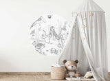 Round wall sticker - Underwater Wonders Annet Weelink Design