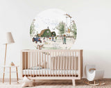 Round wall sticker - Animal Farm Annet Weelink Design
