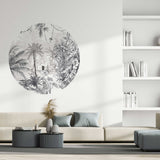 Round wall sticker - Rainforest Annet Weelink Design