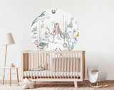 Round wall sticker - Underwater Wonders Annet Weelink Design