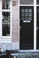 Set di adesivi per finestre di Natale - Vischio e Buon Natale