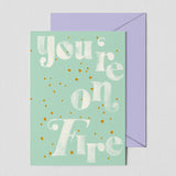 Greeting card - FIRE Annet Weelink Design