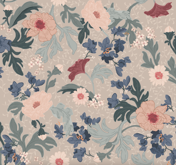 Shopping tips for the Feline Forest Flowers beige wallpaper