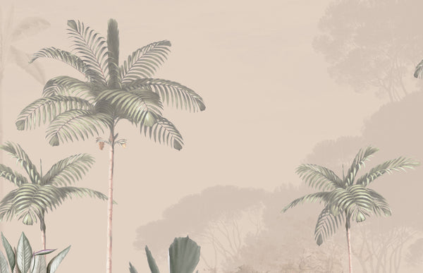 TROPICAL WILDERNESS SOFT: WALLPAPER AND PAINT COMBINATIONS