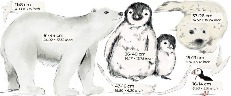 Wall Decal Set - Antarctica