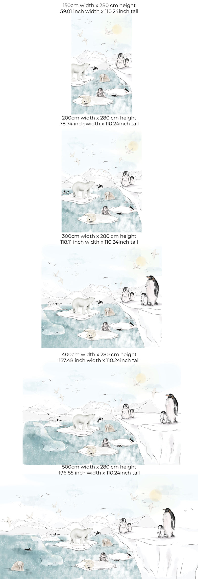 Tier Tapete - Antarctica