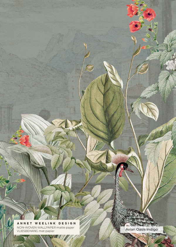 Muestra de papel pintado - Avian Oasis