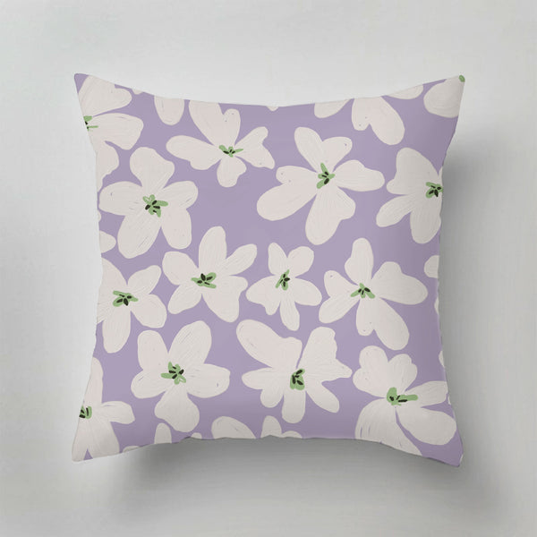 Outdoor Pillow - Bold Flowers Lilac
