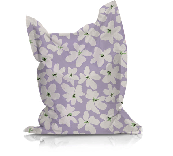 Puf - Bold Flowers Lilac