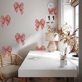 Kerstmuursticker - Kerststrik (set van 4)