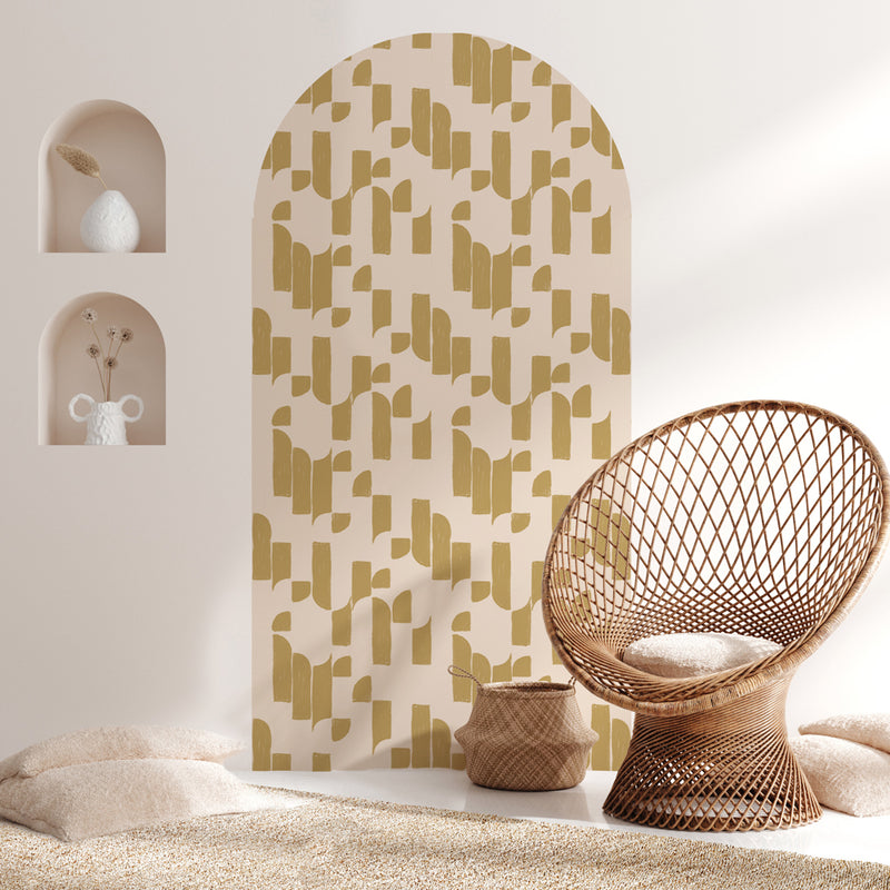 Peel and Stick Arch Wallpaper Decal - Brick Bop