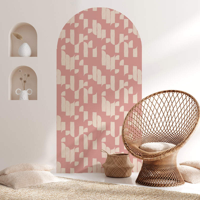 Peel and Stick Arch Wallpaper Decal - Brick Bop