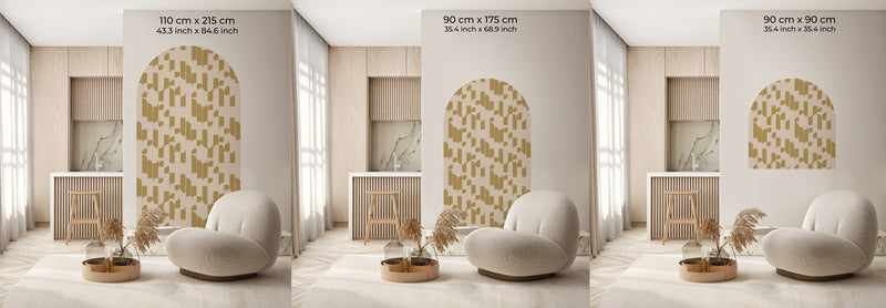 Peel and Stick Arch Wallpaper Decal - Brick Bop