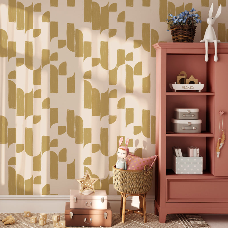 Wallpaper on roll - Brick Bop