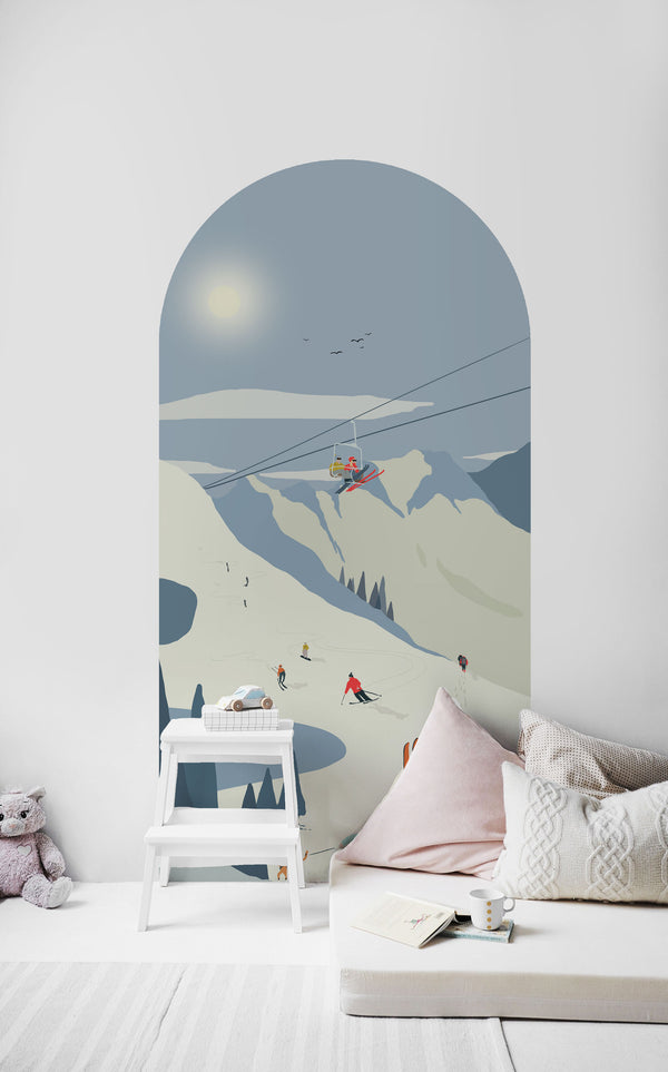 Peel and Stick Arch Wallpaper Decal - Chamonix