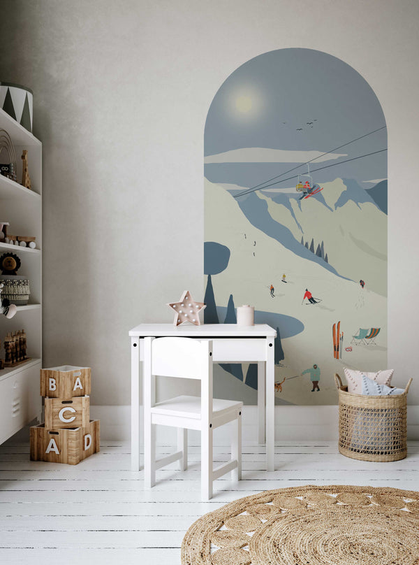 Peel and Stick Arch Wallpaper Decal - Chamonix