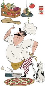 Wall Decal Set - Chef Italiano