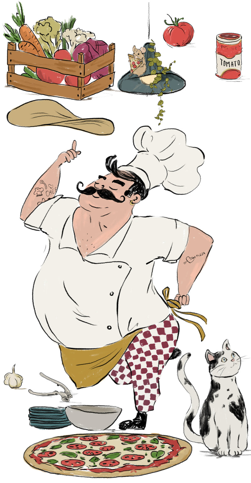 Wall Decal Set - Chef Italiano