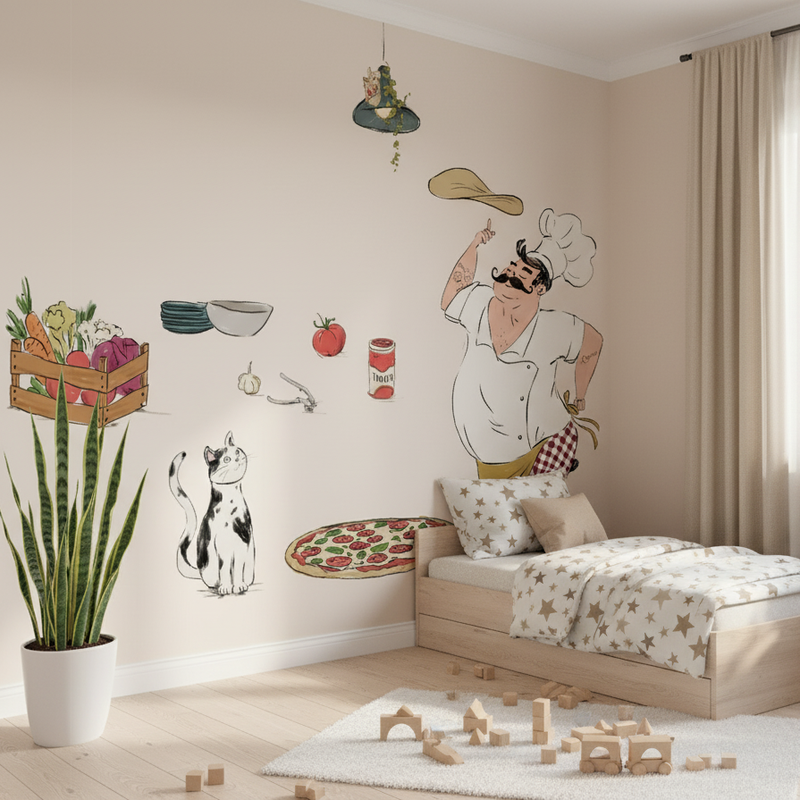 Wall Decal Set - Chef Italiano