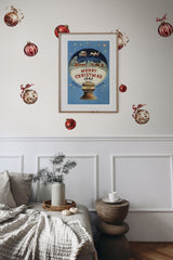 Autocollant mural de Noël - Ornements de Noël (ensemble de 7)