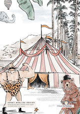Papier peint Cirque Du Fantasy - 300cm de largeur x 280cm de hauteur - papier mat - seconde chance