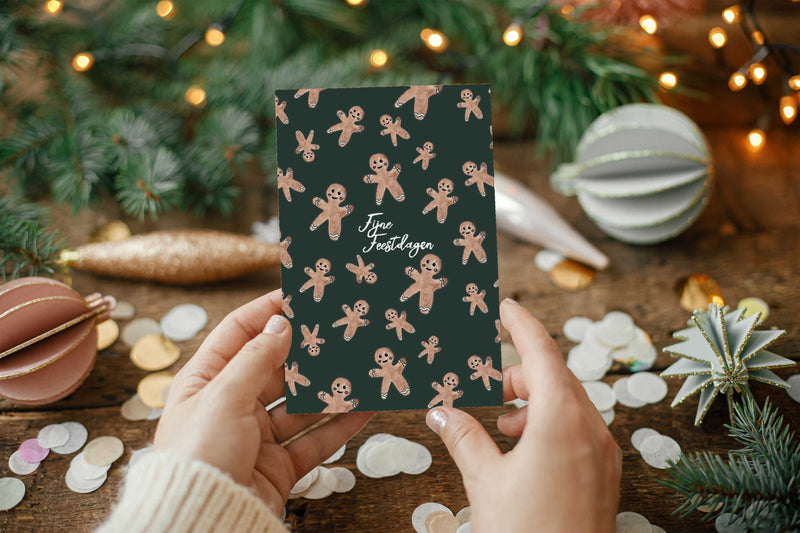 Set van 6 kerstkaarten