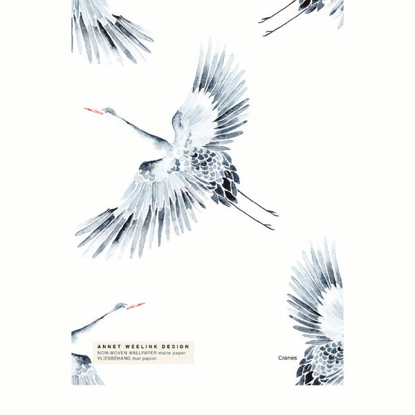 Muestra de papel pintado - Cranes