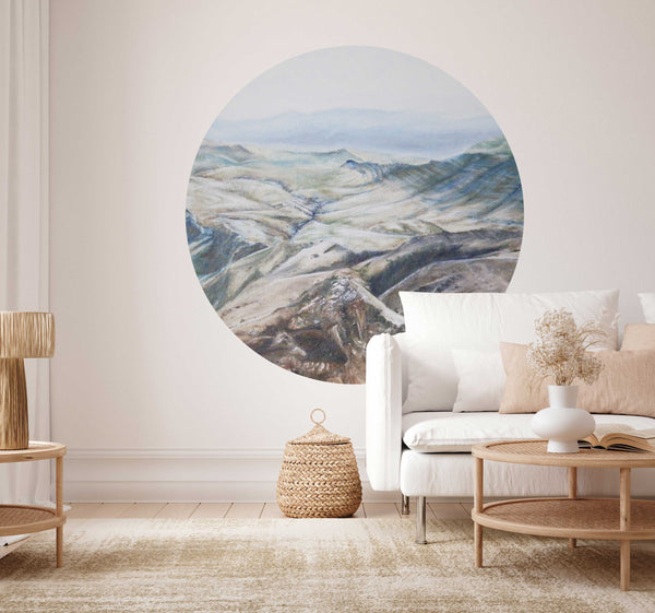 Round Wall Sticker - Crystal Haze