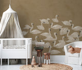 Oiseau Papier peint - Dancing Swan