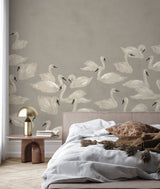 Oiseau Papier peint - Dancing Swan
